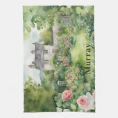 Irland Country House Irish Name Name Custom Geschirrtuch (Vertikal)