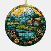 Irland Country House Souvenir Keramik Ornament (Vorne)