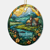 Irland Country House Souvenir Keramik Ornament (Links)