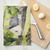 Irland Country Village Irish Name Custom Geschirrtuch (Viertel Falte)