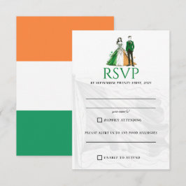 Irland Couple RSVP Card Karte