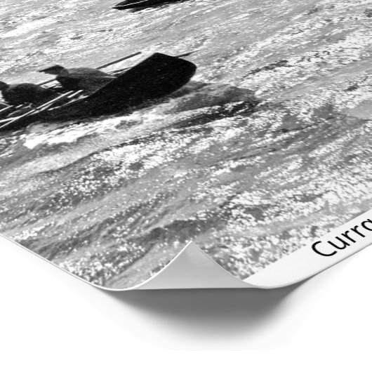 Irland, Currachboote vor der Insel Inisheer Aran Poster (Ecke)