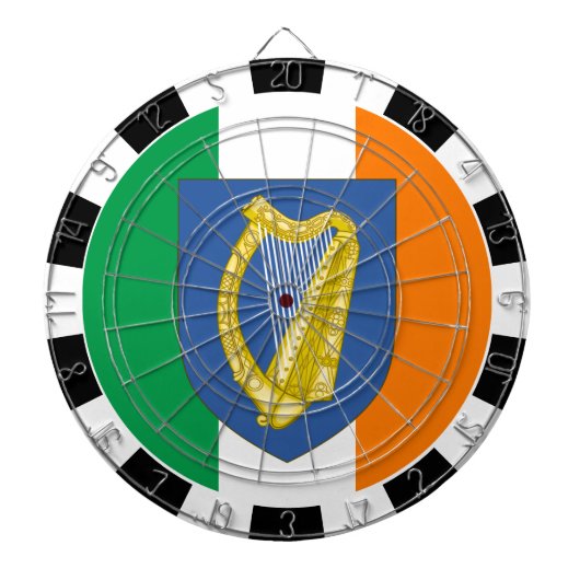 Irland Dartboard & Irish Flag Darts / Game Board Dartscheibe (vorne)