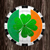 Irland Dartboard, Kleeblatt und Irish Flag Dartscheibe