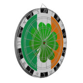Irland Dartboard, Kleeblatt und Irish Flag Dartscheibe (Vorderseite Links)