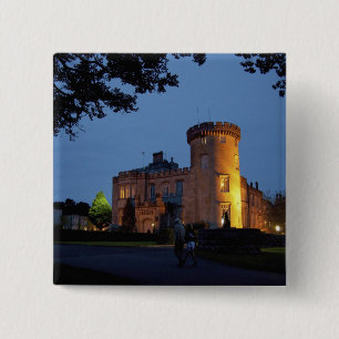 Irland, das Dromoland Castle in der Dämmerung bele Button