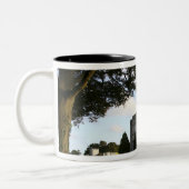 Irland, der Eingang zum Schloss Dromoland. Zweifarbige Tasse (Links)