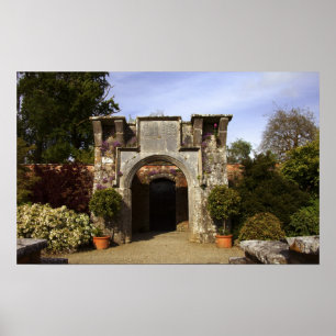 Irland, der ummauerte Garten von Dromoland Castle Poster