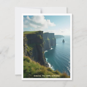 Irland, die Klippen von Moher, Reisestil Postkarte