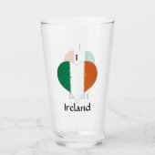 Irland: Distressed Painted Heart Flag Glas (Vorderseite)