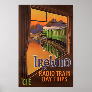 Irland Druck Irische Kunst CIE Reiseplakat Poster