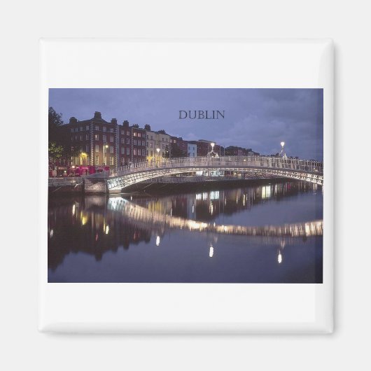 Irland Dublin Bridge night (St.K. Magnet (Vorne)