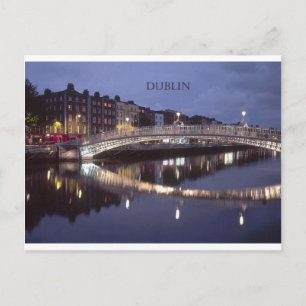 Irland Dublin Bridge night (St.K. Postkarte