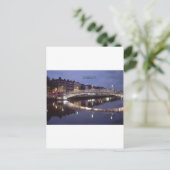 Irland Dublin Bridge night (St.K. Postkarte (Stehend Vorderseite)