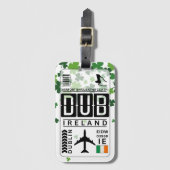 Irland Dublin Luggage Tag Gepäckanhänger (Vorderseite Vertikal)