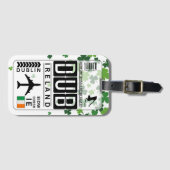 Irland Dublin Luggage Tag Gepäckanhänger (Vorderseite (Horizontal))