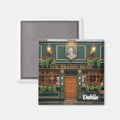Irland Dublin Pub Magnet (Vorderseite/Rückseite)