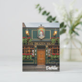 Irland Dublin Pub Postkarte (Stehend Vorderseite)