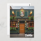 Irland Dublin Pub Postkarte (Vorne/Hinten)