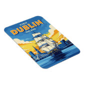 Irland Dublin Tall Ship Magnet (Rechte Seite)