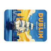 Irland Dublin Tall Ship Magnet (Horizontal)