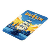 Irland Dublin Tall Ship Magnet (Linke Seite)
