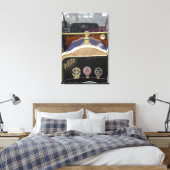 Irland, Dublin. Vintages Auto, weiß 2 Leinwanddruck (Insitu (Schlafzimmer))