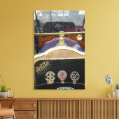 Irland, Dublin. Vintages Auto, weiß 2 Leinwanddruck (Insitu (Wohnzimmer))