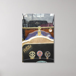 Irland, Dublin. Vintages Auto, weiß 2 Leinwanddruck