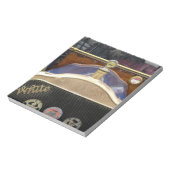 Irland, Dublin. Vintages Auto, weiß 2 Notizblock (Rotiert)