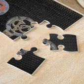 Irland, Dublin. Vintages Auto, Weiß 2 Puzzle (Seite)