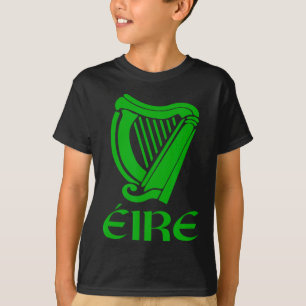 Irland Eire Eireann Irischer Stolz Gälischer Harp  T-Shirt