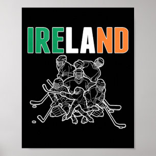 Irland Eishockeyfans Trikot - Unterstützen Sie Iri Poster