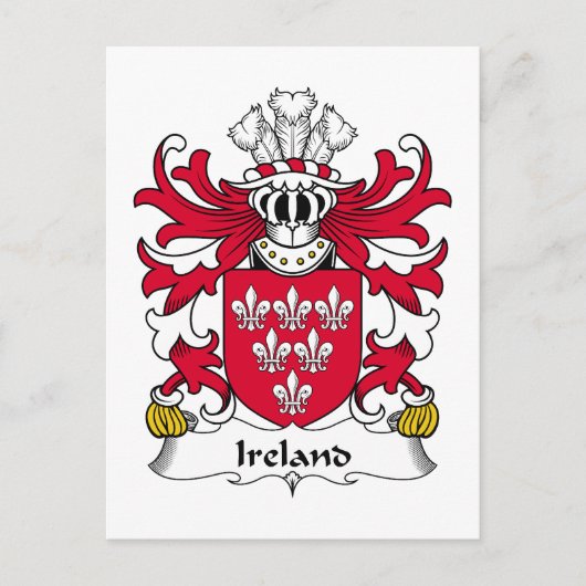 Irland Familienwappen Postkarte (Vorderseite)