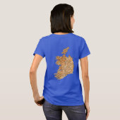 Irland Flag and Map dk T - Shirt (Schwarz voll)