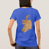 Irland Flag and Map dk T - Shirt (Rückseite)