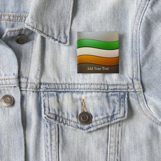 Irland Flag Colors Chrome von Shirley Taylor Button (Beispiel)
