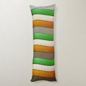 Irland Flag Colors Chrome von Shirley Taylor Seitenschläferkissen (Rückseite (Vertikal))