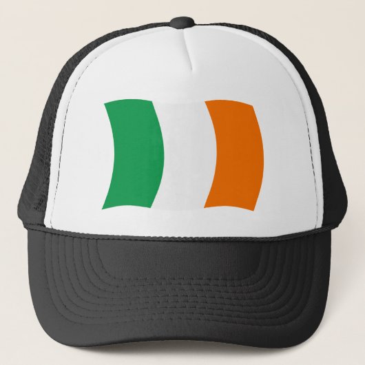 Irland Flag Hat Truckerkappe (Vorderseite)