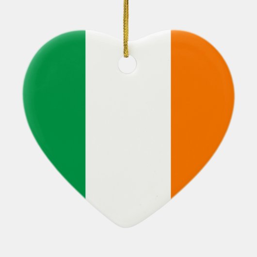 Irland Flag Heart Ornament (Hinten)