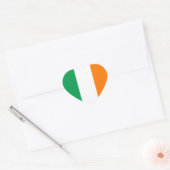 Irland Flag Heftsticker Herz-Aufkleber (Umschlag)