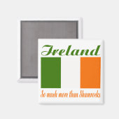 Irland Flag Magnet (Vorderseite/Rückseite)
