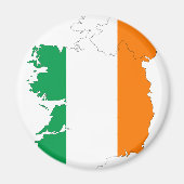 Irland Flag Map Magnet (Vorne)