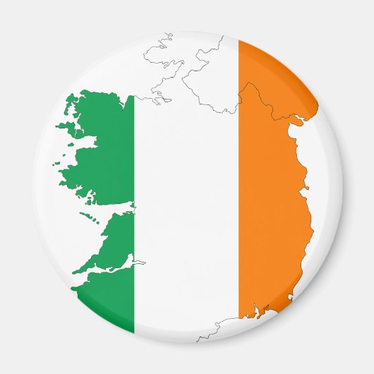 Irland Flag Map Magnet (Vorne)