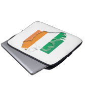 IRLAND Flag Map Patriotic Computer Laptopschutzhülle (Vorne Knopf)