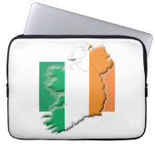 IRLAND Flag Map Patriotic Computer Laptopschutzhülle (Vorderseite)