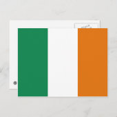Irland Flag Postcard Postkarte (Vorne/Hinten)