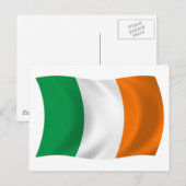 Irland Flag Postcard Postkarte (Vorne/Hinten)