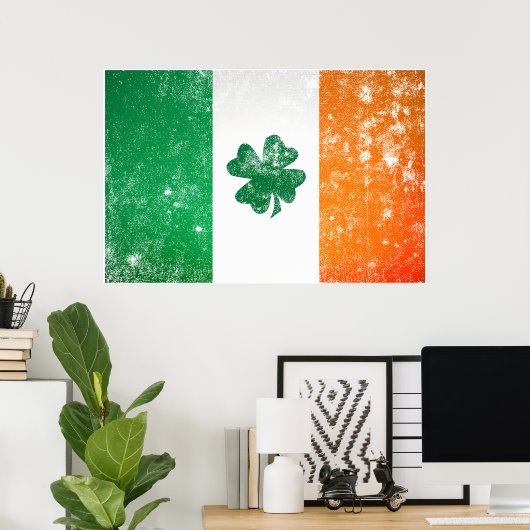Irland Flag Poster (Heimbüro)