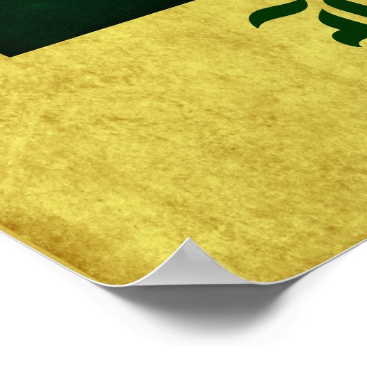 Irland Flag Poster (Ecke)